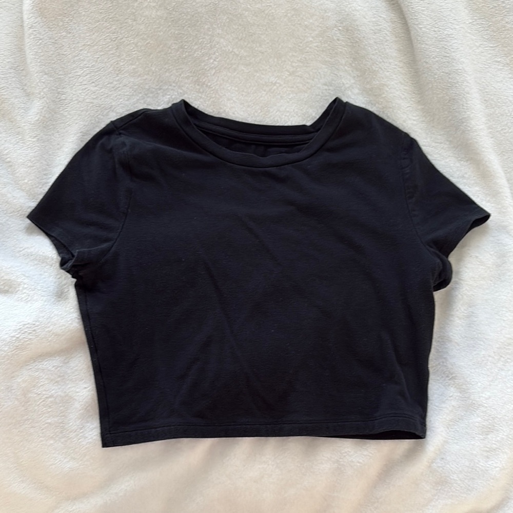 Classic Black Women's Crop Top